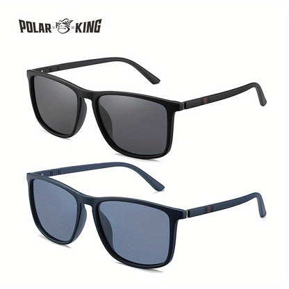 1 pair or 2 pairs of Retro Classic Lowkey Cool Square Polarized sunglasses, perfect for men and women for casual business, outdoor sports, parties, vacations, travel, driving, fishing, and as photo props. An ideal choice for a gift.