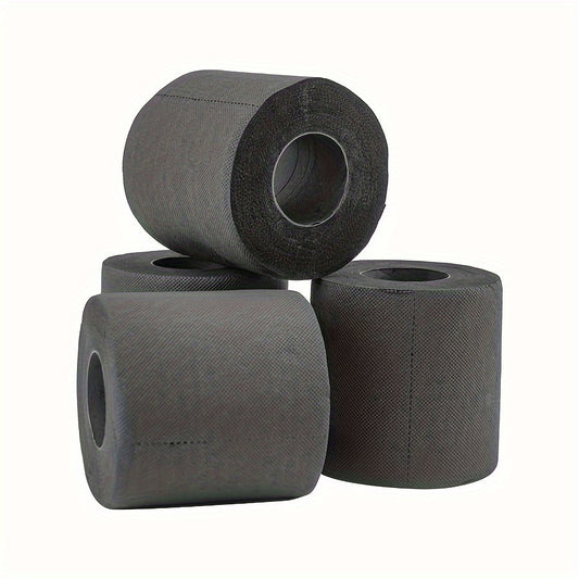 Black Embossed Roller Paper - Versatile 4-Ply for Home, Restaurant, Travel & Beyond - Ideal for Napkins, Toilet Paper, Car Interior, Party Decorations, Color-themed Events, Valentine's Day, Family Day, and Room Decor