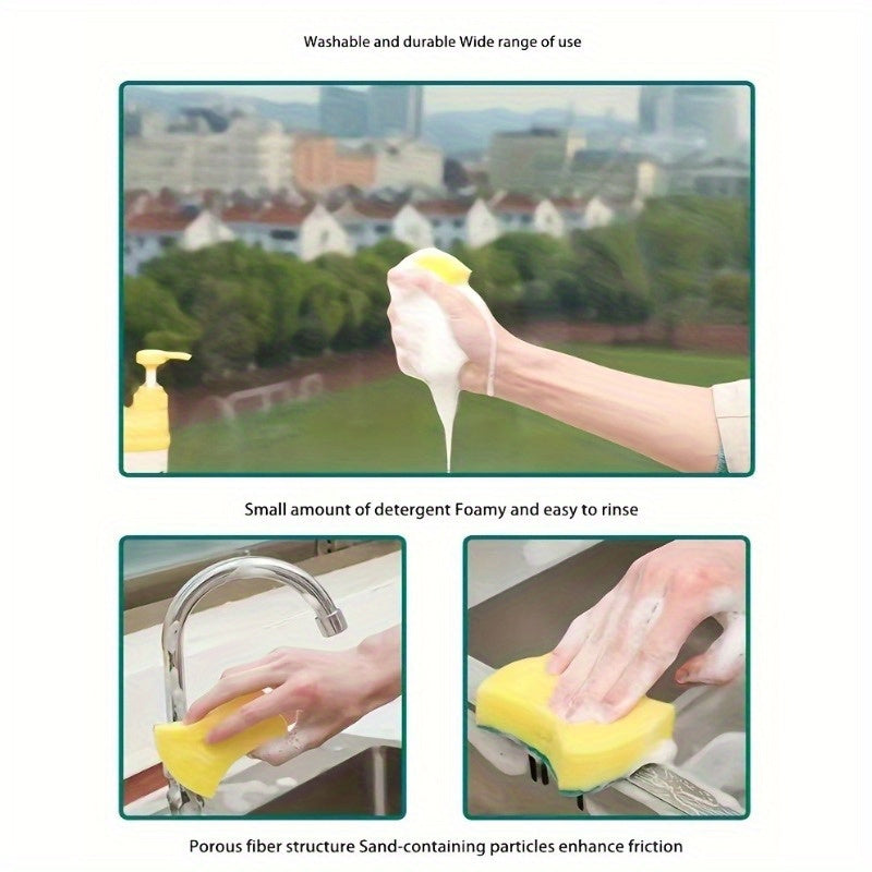 [Top Pick] Choose from 60, 80, or 160 pieces of our versatile Cleaning Sponge - perfect for all your home cleaning needs. Made with a double-sided Scouring Pad, this Dishwashing Sponge is also great for use in the kitchen. Our Premium Kitchen Sponge is