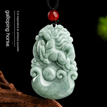 [Trendy Option] Embrace your Chinese zodiac with a gorgeous pendant made of natural stone. Pick from Rat, Ox, Tiger, Rabbit, Dragon, Snake, Horse, Sheep, Monkey, Chicken, Dog, or opt for a full set of Chinese zodiac pendants. Stay fashionable and stylish!