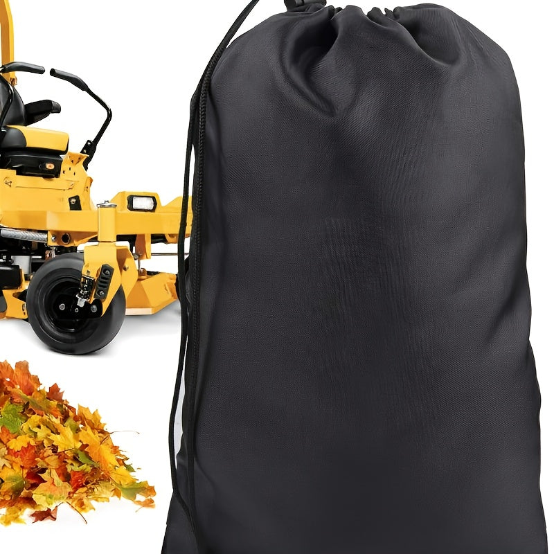 1 piece Lawn Tractor Leaf Collection Bag - Garden Mower Sweeper Waste Disposal Pouch