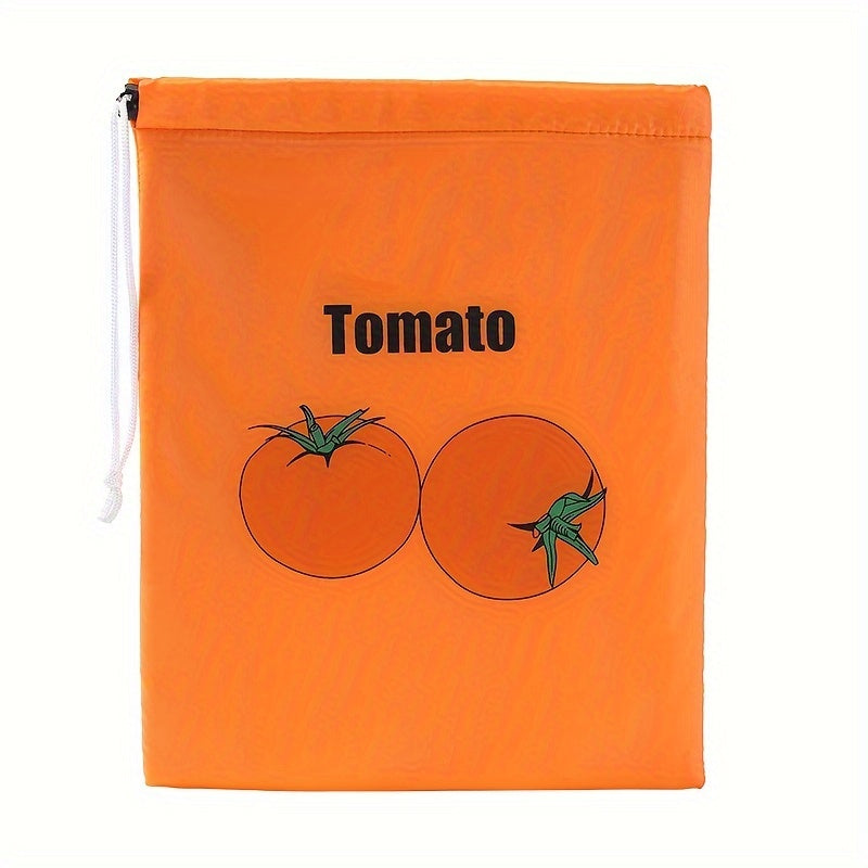 1 piece of a fresh-keeping bag with a drawstring for fruits and bananas - an ideal storage solution for vegetables, fruits, and tomatoes to keep them fresh and protected from shocks.