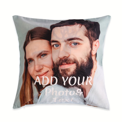 1 piece of Customized Pillow Cover for Home Decoration, featuring Valentine's Day, Christmas, Thanksgiving, and New Year Pattern. Perfect as a Family Gift or Wedding Anniversary Gift. Single-sided Print on a cover measuring 45.72x45.72 cm, Pillow Core