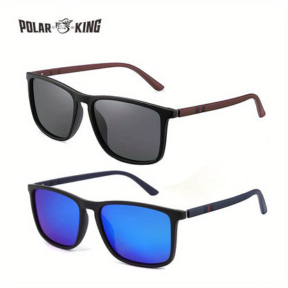 1 pair or 2 pairs of Retro Classic Lowkey Cool Square Polarized sunglasses, perfect for men and women for casual business, outdoor sports, parties, vacations, travel, driving, fishing, and as photo props. An ideal choice for a gift.