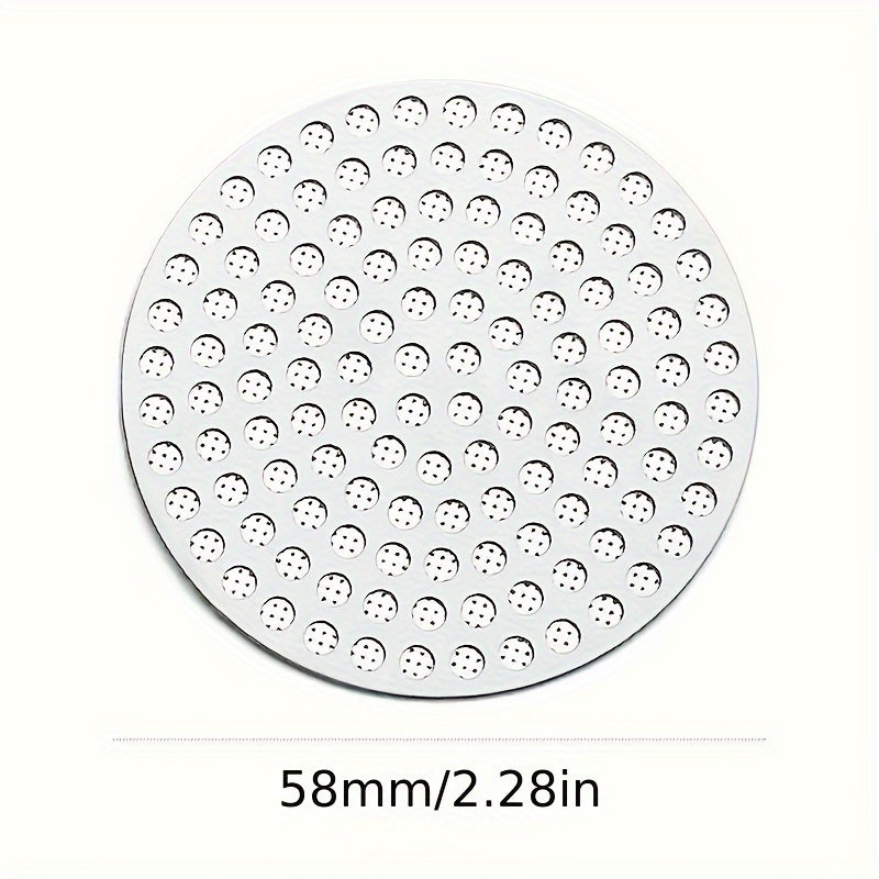 1 piece of 51mm/53mm/58mm Coffee Portafilter Screen, made of reusable 304 stainless steel with Puck Filter Accessory