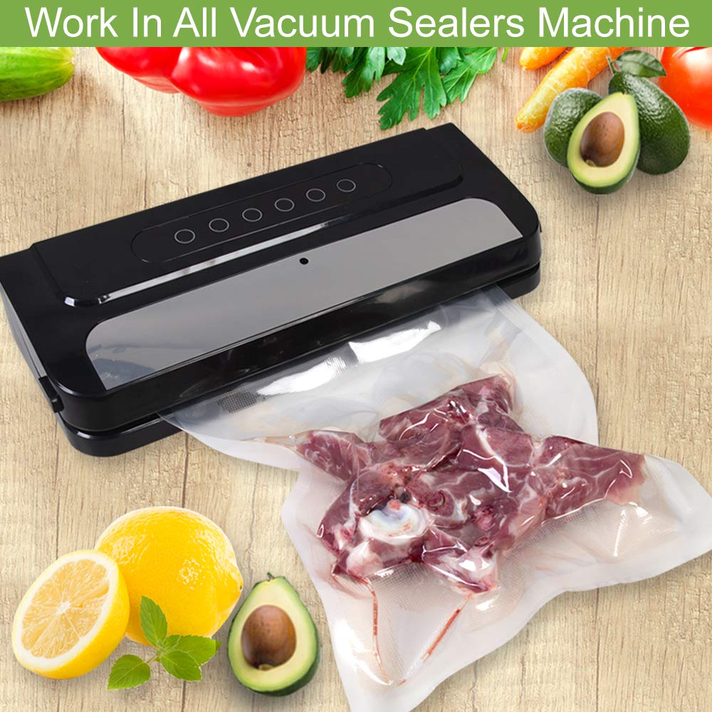 [Top Pick] Kitchen Food Vacuum Sealer Bags - BPA-Free and Ideal for Freshness, Compression Cooking, and Steaming Storage. No Power Required for Packaging and Sealing.