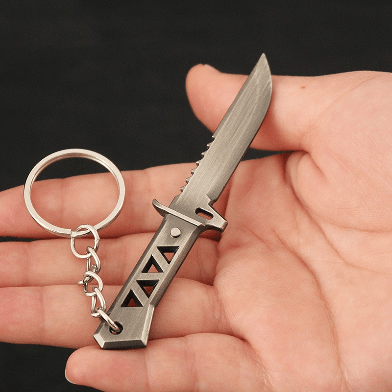 Erkaklar uchun mo'ljallangan 1 dona 9 sm Creative Alloy Keychain, erkaklar uchun noyob va zamonaviy sovg'a varianti