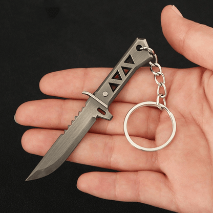 Erkaklar uchun mo'ljallangan 1 dona 9 sm Creative Alloy Keychain, erkaklar uchun noyob va zamonaviy sovg'a varianti