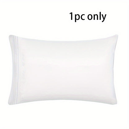 1 piece of Fashion Embroidered Brushed Polyester Pillowcases with Super Soft and Cozy Solid Color Pillow Cover. Features wrinkle, fade, and stain resistant properties with an envelope closure for easy use. Perfect for bed pillow cases.