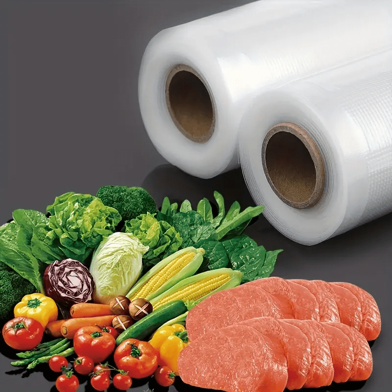 1 Pack of Patterned Vacuum Sealer Bags for Meat, Fruit, Grain, and Vegetables - Ideal for Kitchen Organization and Storage, Kitchen Accessories Included