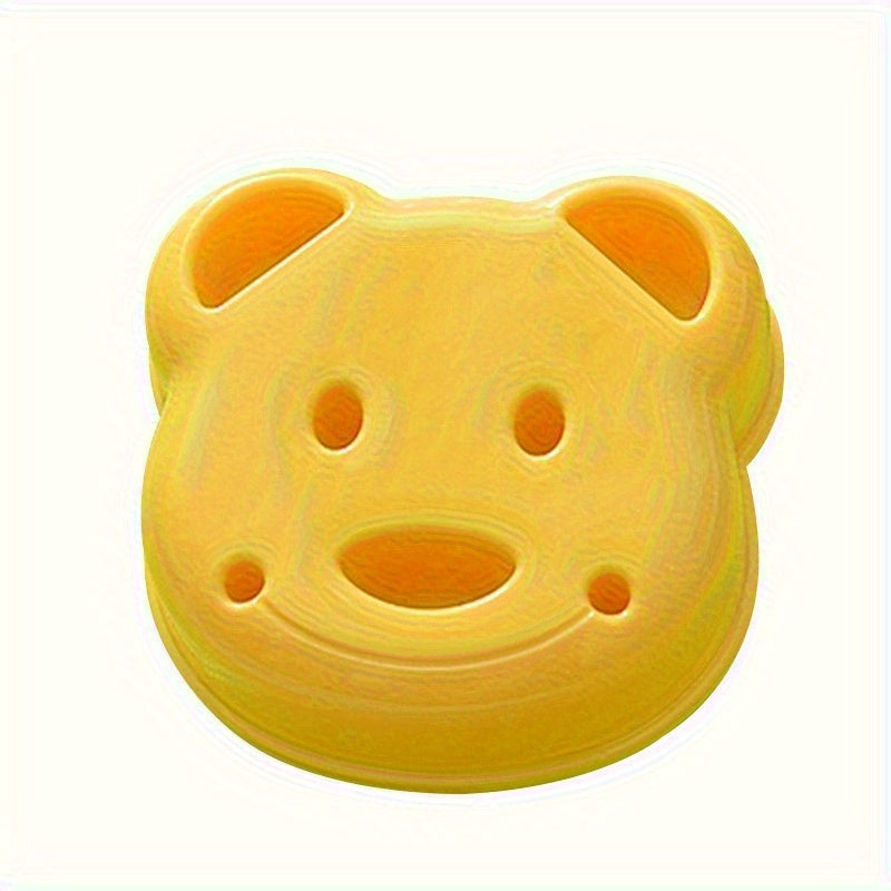 1 piece of cartoon bear sandwich knives and sealers, non-stick cookie cutters, breakfast making molds, baking tools, kitchen accessories, perfect for home kitchen projects.