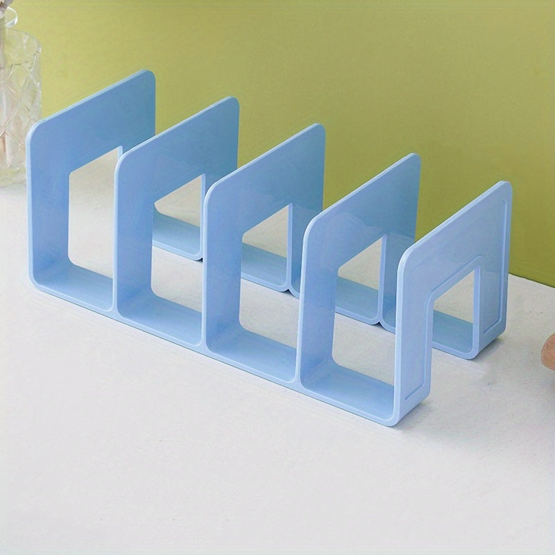 1 piece of Bookstand, Desktop Book Storage Tool, Partition Board, Book Desk Storage Rack, Transparent Acrylic Book Folder