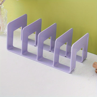 1 piece of Bookstand, Desktop Book Storage Tool, Partition Board, Book Desk Storage Rack, Transparent Acrylic Book Folder