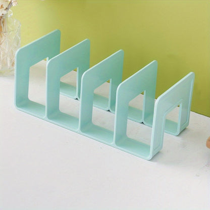 1 piece of Bookstand, Desktop Book Storage Tool, Partition Board, Book Desk Storage Rack, Transparent Acrylic Book Folder