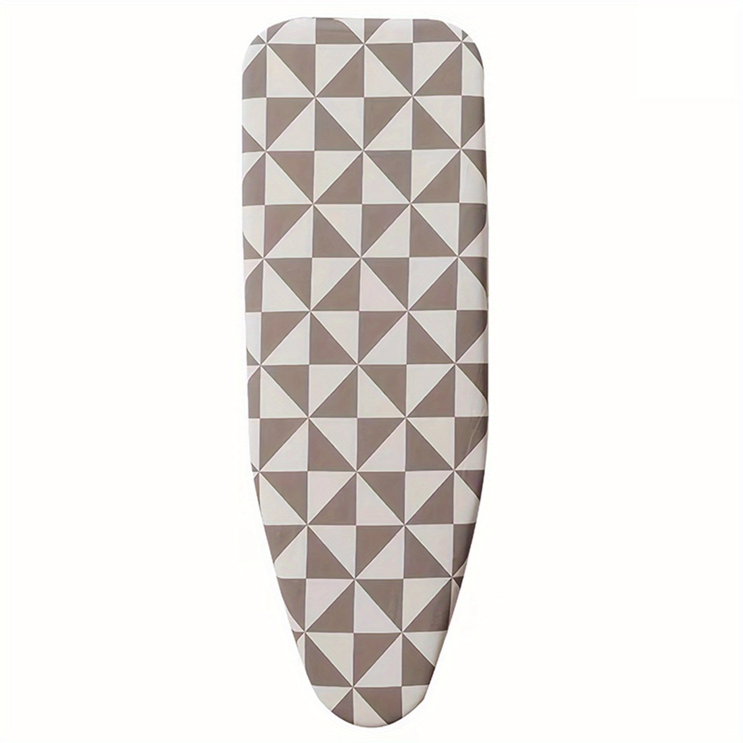 1 piece of an extra thick, scorch-resistant ironing board cover made of durable plastic material. It has heat-proof iron slides and is suitable for non-electric, standard 120x38cm ironing boards. The cover is washable, reusable, and long-lasting.