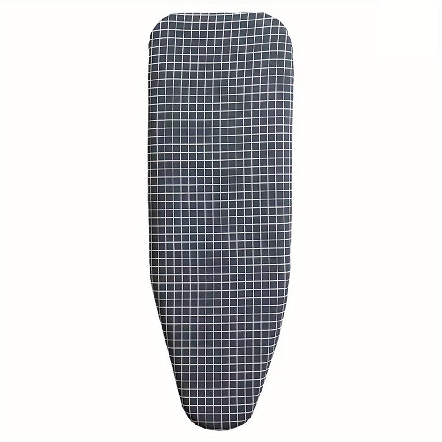 1 piece of an extra thick, scorch-resistant ironing board cover made of durable plastic material. It has heat-proof iron slides and is suitable for non-electric, standard 120x38cm ironing boards. The cover is washable, reusable, and long-lasting.