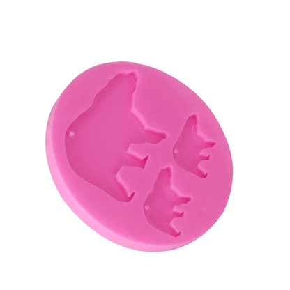 1 PC Silicone Mold featuring Mother and Cub Bear Design - Perfect for Making Keychains, Candy, Biscuits, and DIY Crafts, Non-Toxic and Food Grade