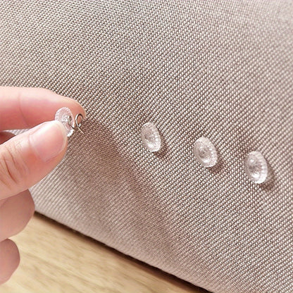 - Set of 50 Invisible Sofa Cushion Fixers: Keep Your Bed Sheets and Home Textiles in Place with Anti-Slip Twist Nails
- Secure Hold for a Neat and Tidy Look
- Easy to Use and Conceal from Sight