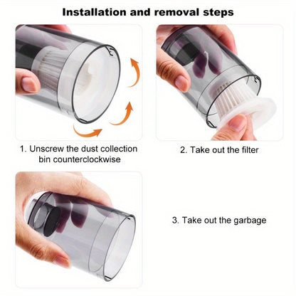 [Customer Favorite] Set of 15 Long-lasting, Convenient & Eco-friendly Filters for Car Vacuum Cleaners - Boosts Suction Power and Efficiency in Handheld Models