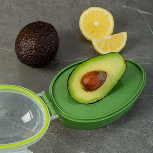 1 piece of Avocado Saver - a Kitchen Food Storage Box that helps save space and keeps your avocados fresh. This container is perfect for organizing vegetables and other kitchen supplies.