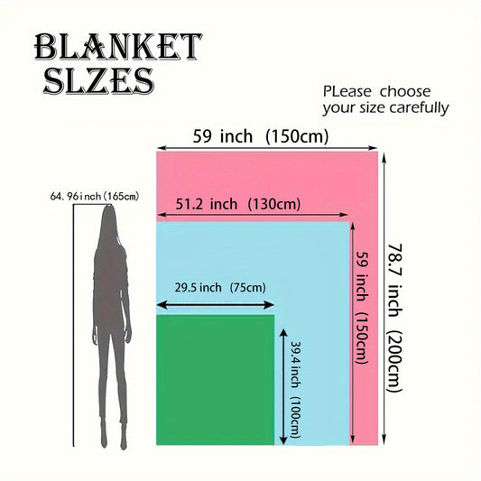 1 piece of horror movie blanket, perfect for bed or nap time. This comfortable blanket makes a creative gift idea.