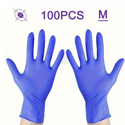 [Brand Name] offers a 100-Pack of Nitrile Disposable Gloves, perfect for various tasks such as kitchen work, cleaning, tattoos, salon services, and pet care. These gloves are made of PVC and are waterproof, ambidextrous, and allergy-free. They are also