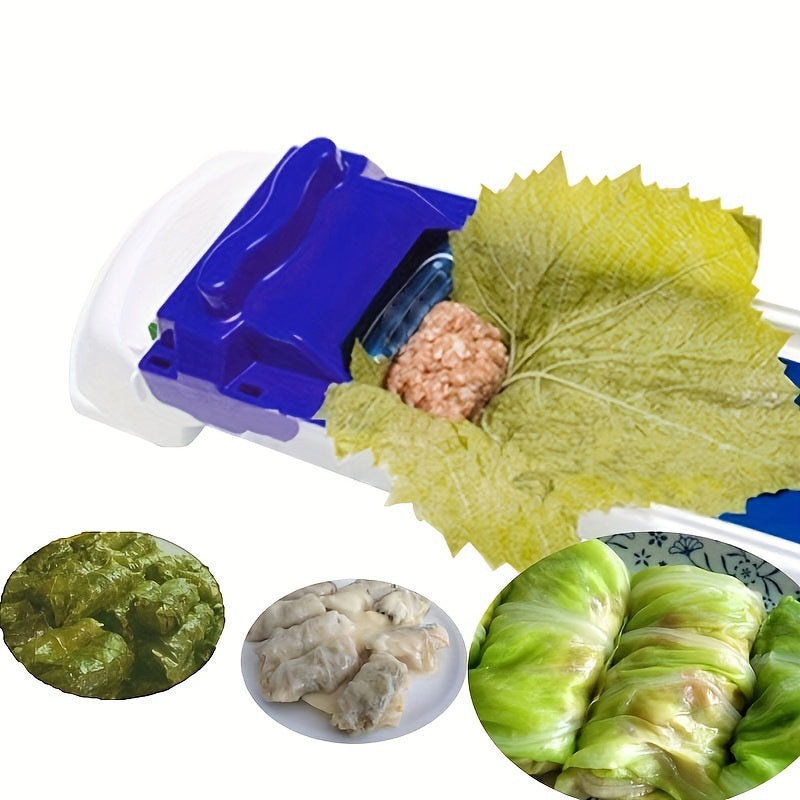 1 piece Dolma sushi roller tool to make stuffed grape leaves and meat rolling easier. Perfect for preparing cabbage, vegetables, and meat. A convenient kitchen gadget for safe food contact use.