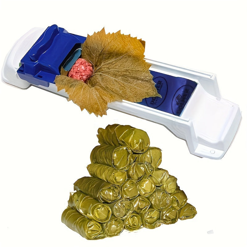 1 piece Dolma sushi roller tool to make stuffed grape leaves and meat rolling easier. Perfect for preparing cabbage, vegetables, and meat. A convenient kitchen gadget for safe food contact use.