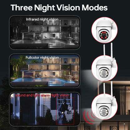 Zhxinsd 3MP HD Security Camera offers wireless 2.4G WiFi connectivity for both indoor and outdoor surveillance. Features include motion detection, two-way audio, USB powered design, and remote access via the Eseecloud App for Home Security. Ideal for