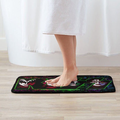 1 piece Christmas-themed bedroom mat featuring a kiss fan design, perfect for use as a doormat or kitchen carpet to enhance the decor of your home entrance.