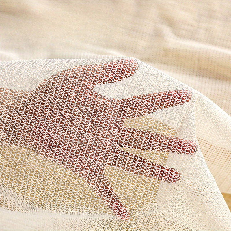 1 piece of a versatile anti-slip bed sheet and quilt pad - breathable, thin, and can be customized to fit any size bed.