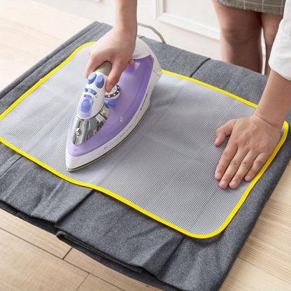 - Set of 3 Heat-Resistant Ironing Mats for Safe Ironing of Clothing & Bed Sheets, Non-Electric Fabric Protector with Insulation Pad for Household Use