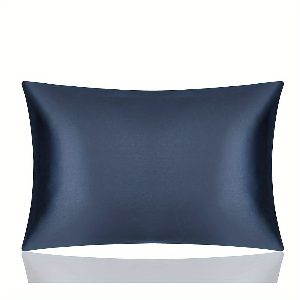 1 piece of 100% Pure Mulberry Silk Pillowcase, 19mm, designed for both hair and skin. Features natural smooth silk on both sides, with a hidden zipper closure. Pillow core not included.