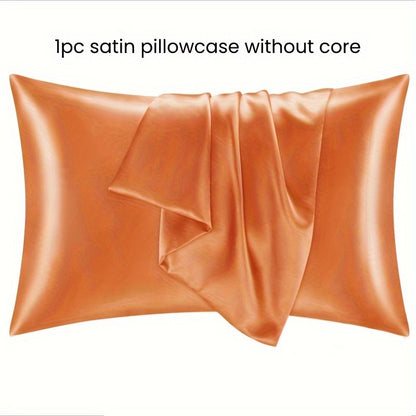 1 piece of an ultra-soft silky blend satin pillowcase made of polyester, with a fabric weight of 80-85g and machine washable.