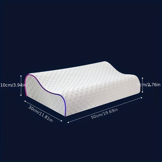 1 cervical pillow designed to protect the neck and promote better sleep for both men and women in dormitories and among students—ideal for individuals who prefer sleeping alone. Made with memory foam for added comfort and support.