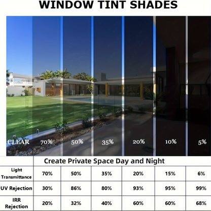 - "Blackout Privacy Protection Window Film for Bedroom, Office, Living Room - Heat Sun Control, Extra Dark Tint Film for Home Decor