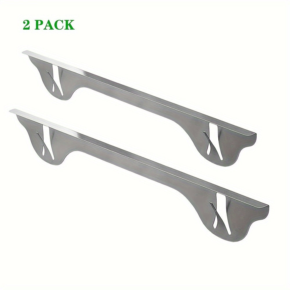 1 or 2 pieces of Stainless Steel Stove Gap Covers, Oven Side Gap Fillers | Stove Decoration Set, Shield Between Stove Top And Counter, Ideal Present for Christmas And New Year