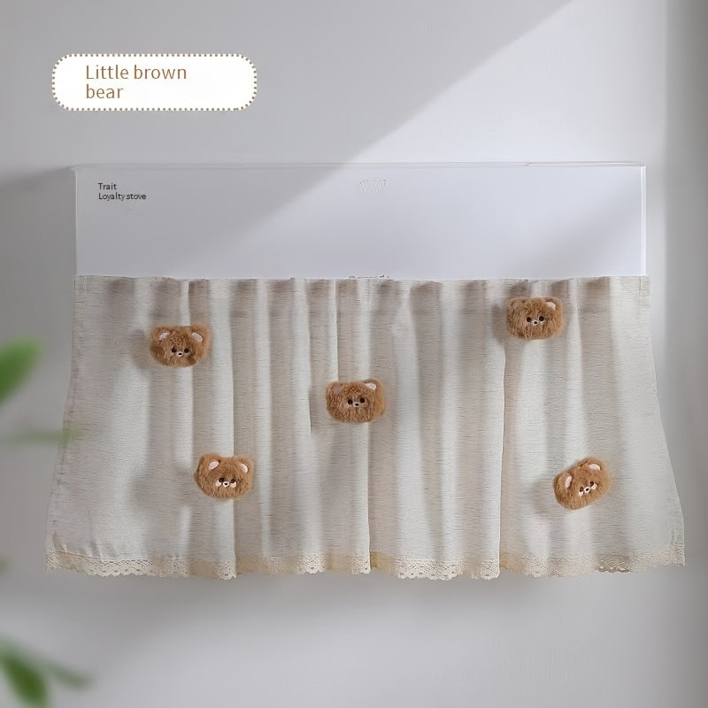 1 or 2 pieces of Air Conditioner Windshield Curtain in Princess Style, ideal for keeping dust out and adding a touch of glamour to your home. A must-have household gadget.