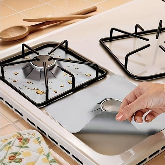 1 piece of high-quality reusable gas stove burner protection pad, 0.12mm thick, perfect for keeping kitchen tools clean.