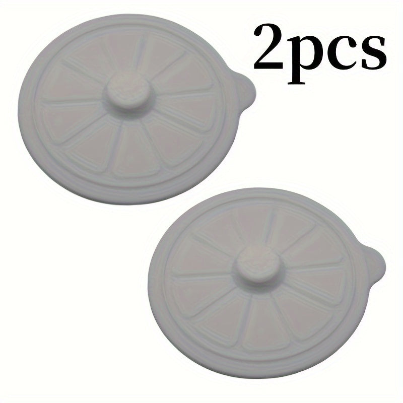 2 Lemon Shaped Silicone Cup Lids – 9.5CM/3.74in Diameter, Fits Most Mugs, Water Cups, Coffee Cups - Made with Food Grade Silicone, Reusable - Perfect for Christmas, Halloween, Easter, Hanukkah, Thanksgiving