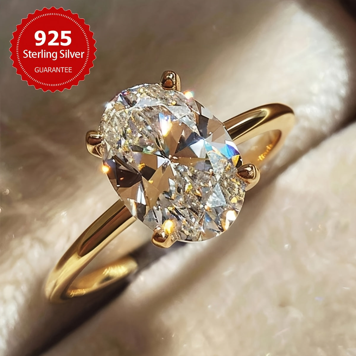 [Bestseller] Stunning Oval Cubic Zirconia Engagement Ring in 1CT/2CT/3CT sizes, crafted in high-quality s925 Sterling Silver. This elegant ring is perfect for weddings, promises, or as a gift for that special woman in your life. Ideal for parties and