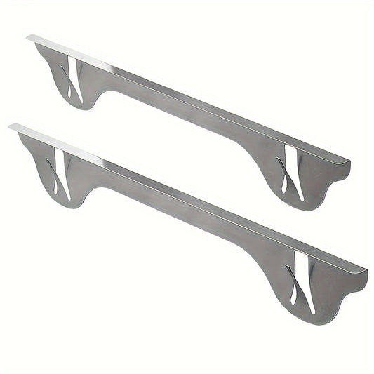 1 or 2 pieces of Stainless Steel Stove Gap Covers, Oven Side Gap Fillers | Stove Decoration Set, Shield Between Stove Top And Counter, Ideal Present for Christmas And New Year