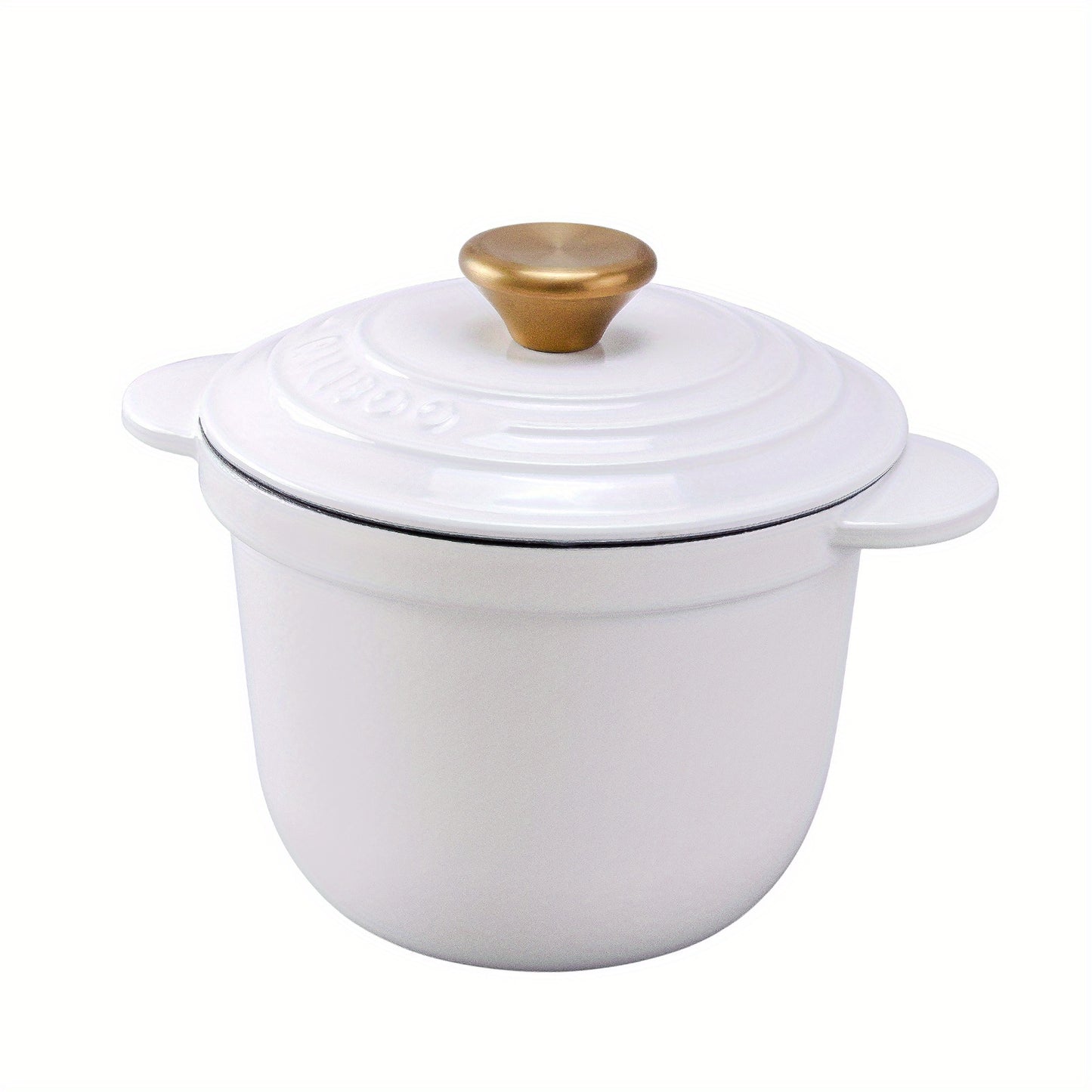 1 piece of enameled cast iron Dutch oven with lid, measuring 18.01cm and holding 2L/0.5Gal. This deep stockpot is perfect for soups and other dishes, made of heavy-duty materials. It is a must-have in every kitchen for cooking enthusiasts, complete with