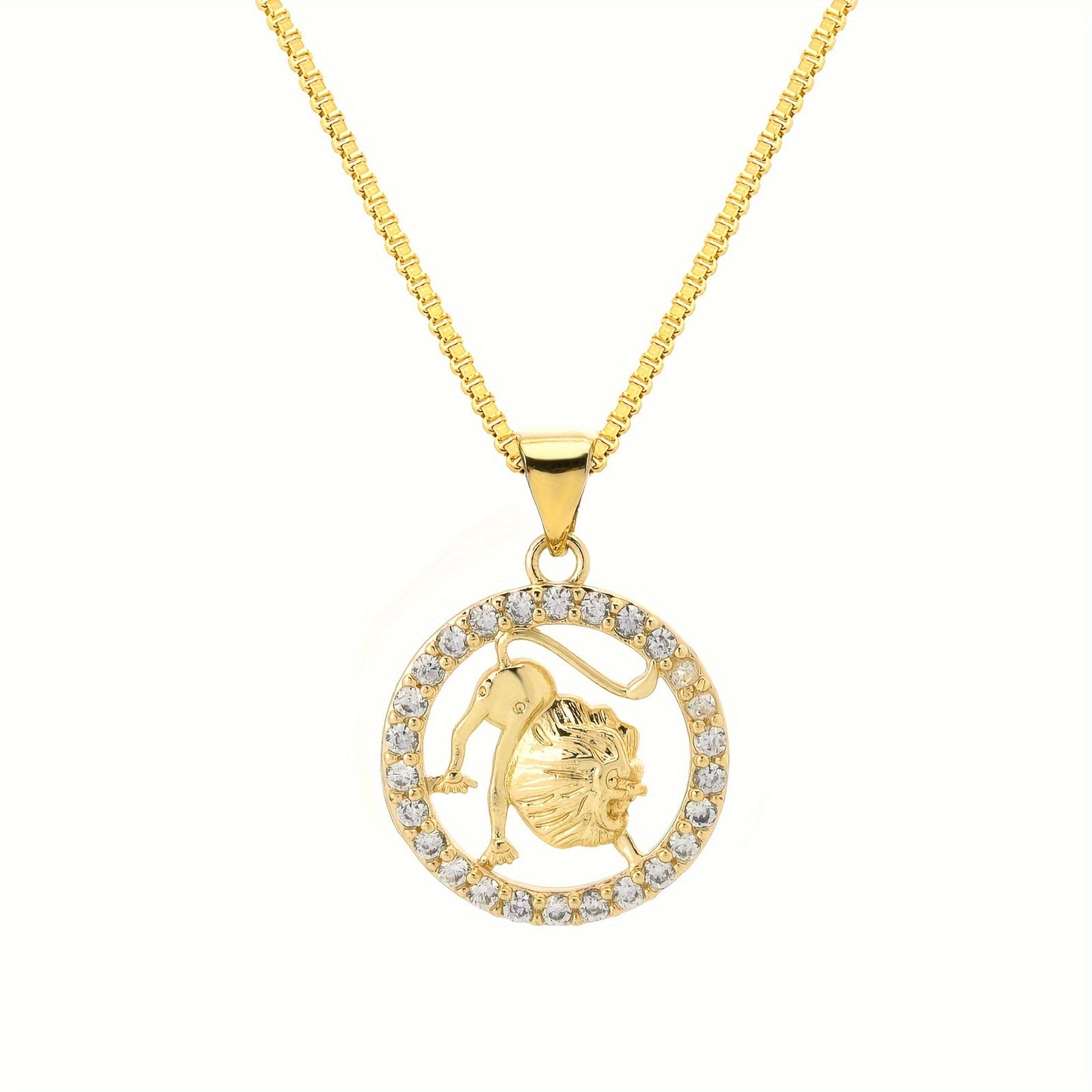 1 piece of 12 Constellations pendant, made of 18K gold-plated material. Featuring the twelve zodiac shapes in golden jewelry, this fashionable pendant necklace is perfect for men. An excellent choice for gifts, especially for Father's Day.