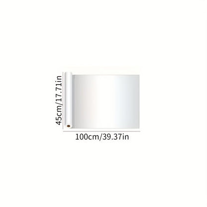 1 piece of Classic Frosted Vine Glass Window Film, with a thickness of 6 mil, made of Electrostatic No-Glue PVC/Vinyl material. This semi-transparent opaque privacy sticker is designed for use on bathroom, toilet, and office windows. It enhances light