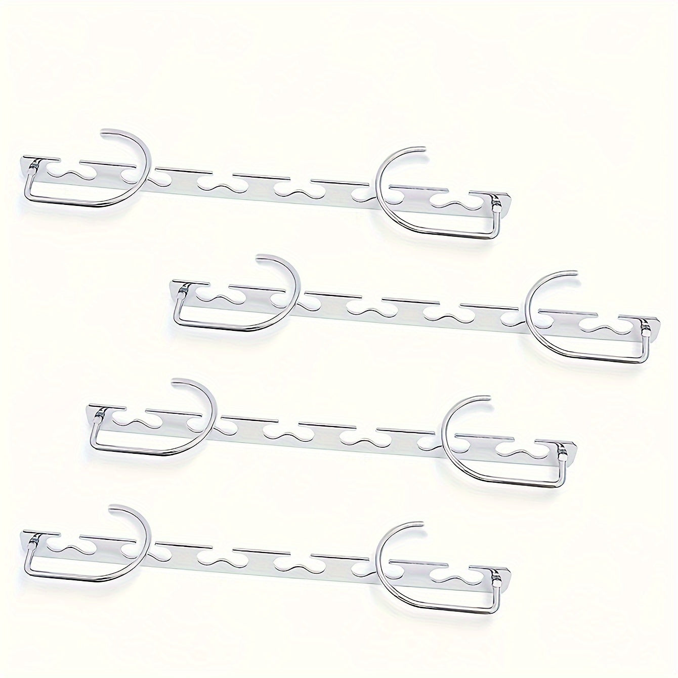 1 piece of a 6-hole metal clothes hanger, designed for durability and to help save space in your bedroom, closet, wardrobe, home, or dormitory for better organization.