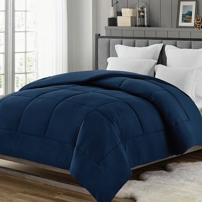 1 Piece Comforter for All Seasons Bedding. This set includes a single comforter/duvet insert that is soft, hypoallergenic, breathable, and machine washable. It is also wrinkle-free, fade-resistant, and shrink-resistant.