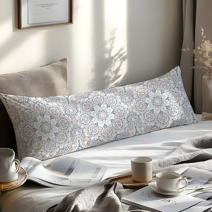 1 Piece Geometric Floral Pillowcase made with 100% Soft Skin-Friendly Fabric. The Woven Pillow Cover is Machine Washable and features an Envelope Closure, perfect for Bedroom, Guest Room, Hotel use. Makes an Ideal Gift.