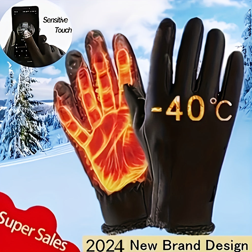 [Customer Favorite] Durable and Breathable Full Finger Cycling Gloves with Non-Slip Touch Screen Compatibility, Made of Polyester - Hand Wash or Professional Dry Cleaning Recommended, Full Finger Design, Perfect for Biking