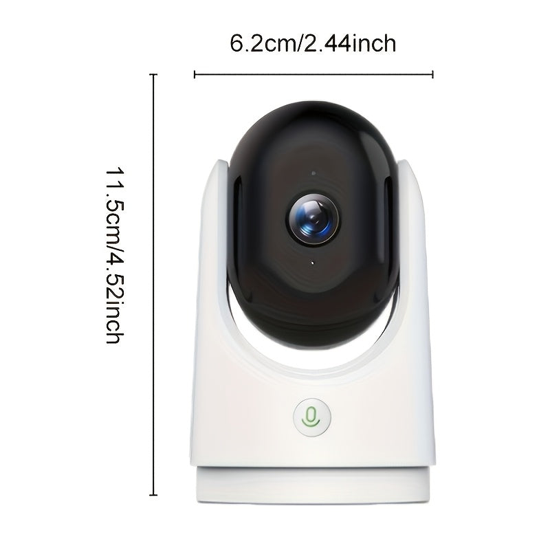 YIIYRY Smart Wireless Security Camera имеет WiFi-подключение, двустороннюю аудиосвязь, ночное видение, автоматическое отслеживание и питание по USB. Она обеспечивает качество видео 1080P HD, но карта памяти не входит в комплект.